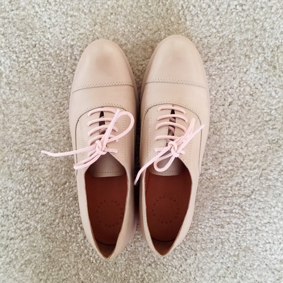 Marc by Marc Jacobs pink sole mate oxfords flats 37.5 7 - Picture 5 of 7
